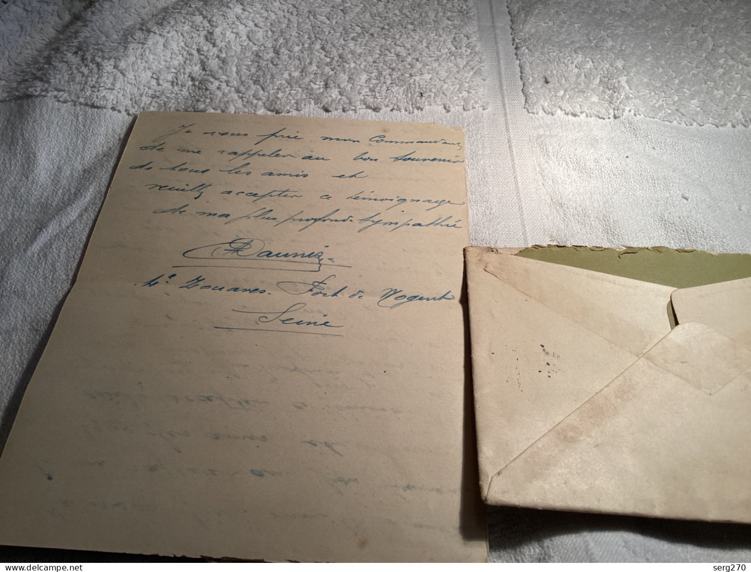 Lettre Manuscrite, Commandant Reboul 155 Régiment D’infanterie Montpellier, Hôpital Général - Manuscripts