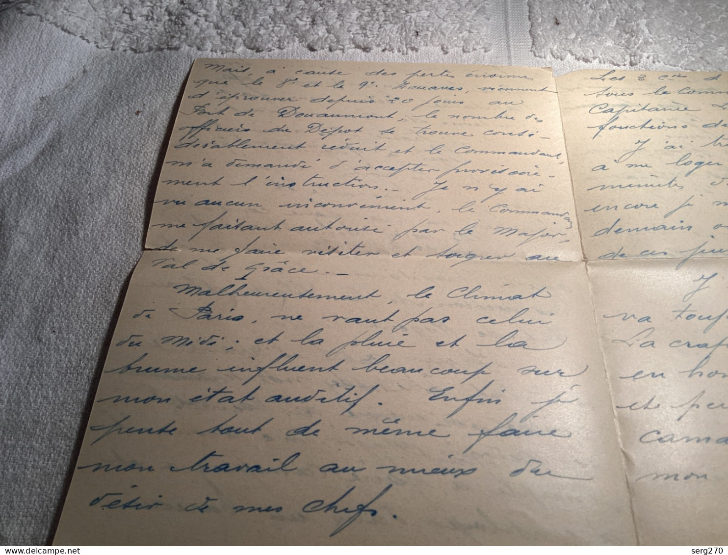 Lettre Manuscrite, Commandant Reboul 155 Régiment D’infanterie Montpellier, Hôpital Général - Manoscritti