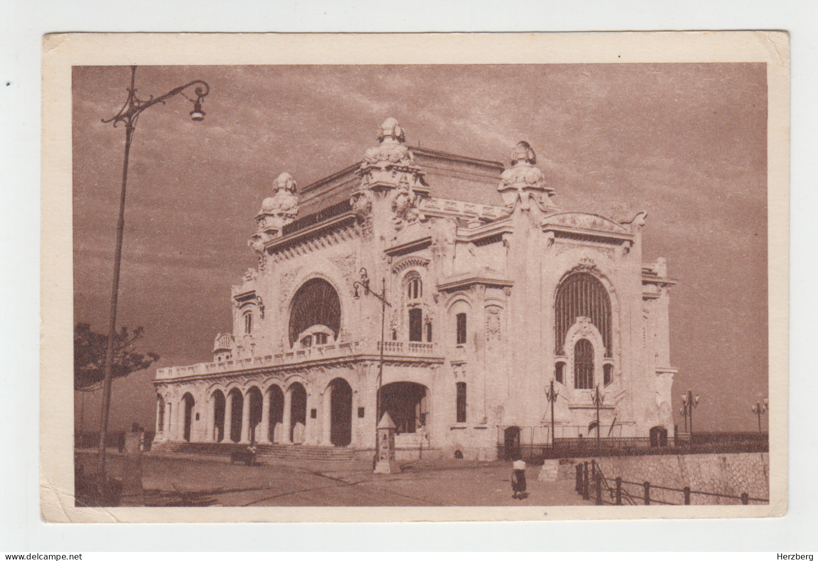 Romania Rumanien Roumanie Unused Postal Stationery (green Stamp) Constanta Casino Kasino Art Nouveau Architecture - Postwaardestukken