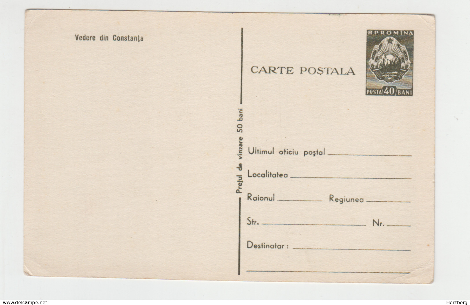 Romania Rumanien Roumanie Unused Postal Stationery (green Stamp) Constanta Casino Kasino Art Nouveau Architecture - Postwaardestukken