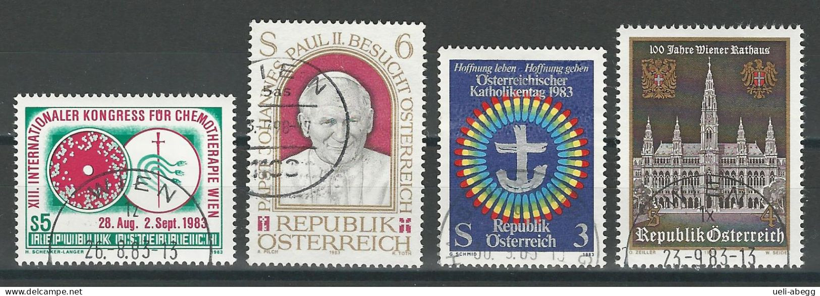 Österreich Mi 1748-49, 1751-52 O - Used Stamps