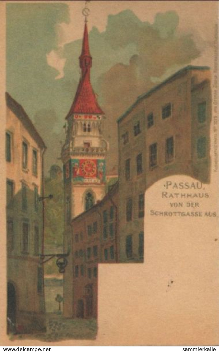 93712 - Passau - Rathaus Von Der Schrottgasse Aus - Ca. 1905 - Passau