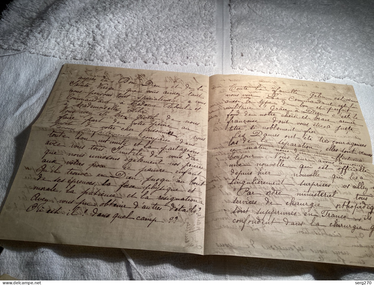 Lettre Manuscrite, Commandant Reboul 155 Régiment D’infanterie Puimisson  Montpellier, Hôpital Général, 19 Cents 15 - Manuscrits