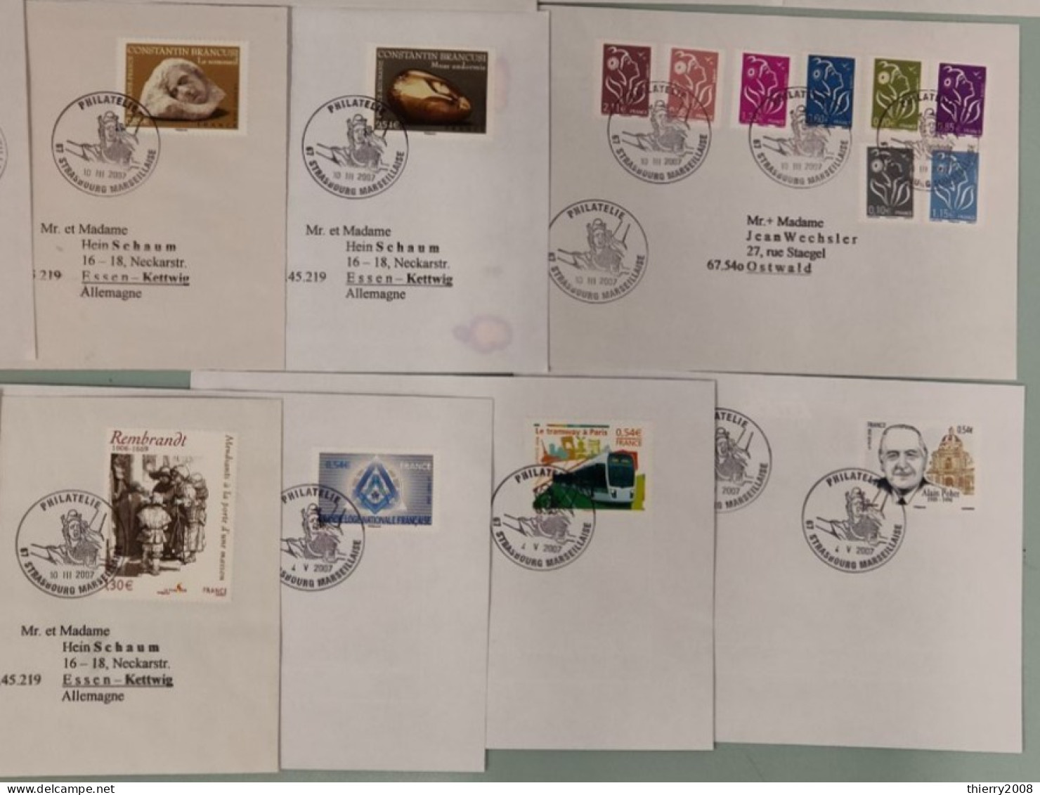 Timbres De 2006 Avec Oblitération Cachet à Date Philatélique De 2006/07 Sur Lettre  TB - Oblitérés