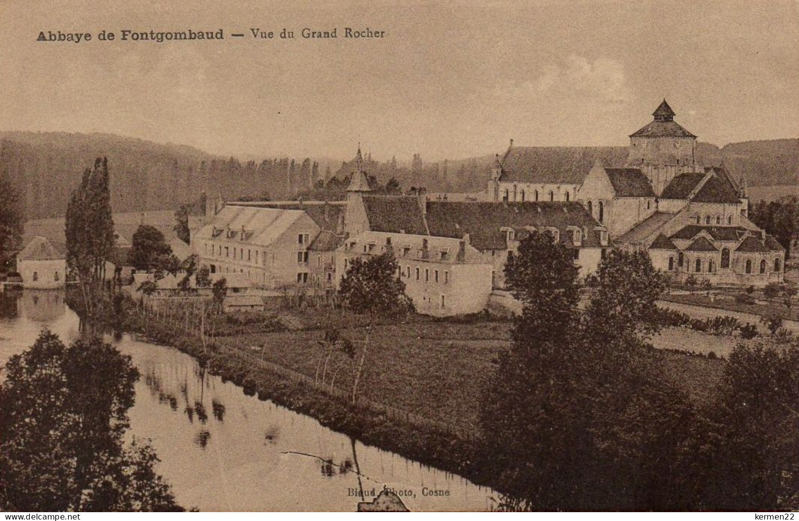 CPA 36 Abbaye De FONTGOMBAUD Vue Du Grand Rocher - Other & Unclassified