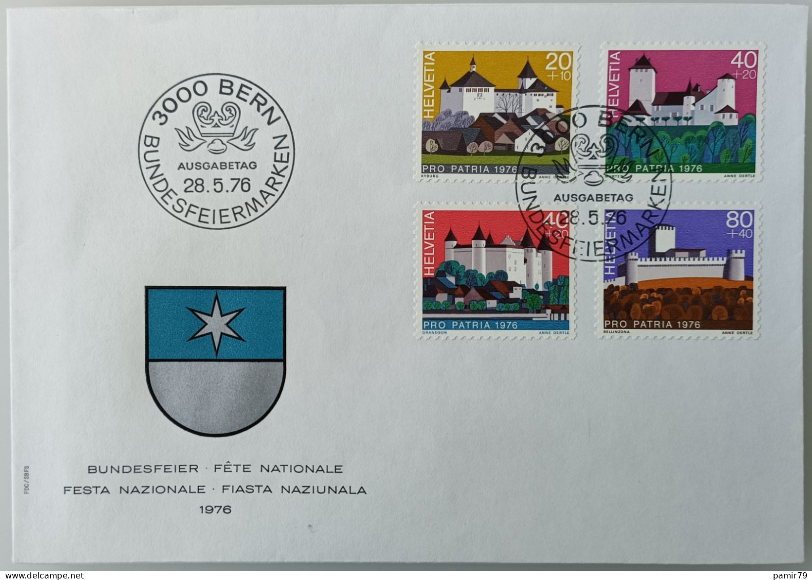 1976 FDC Pro Patria - FDC