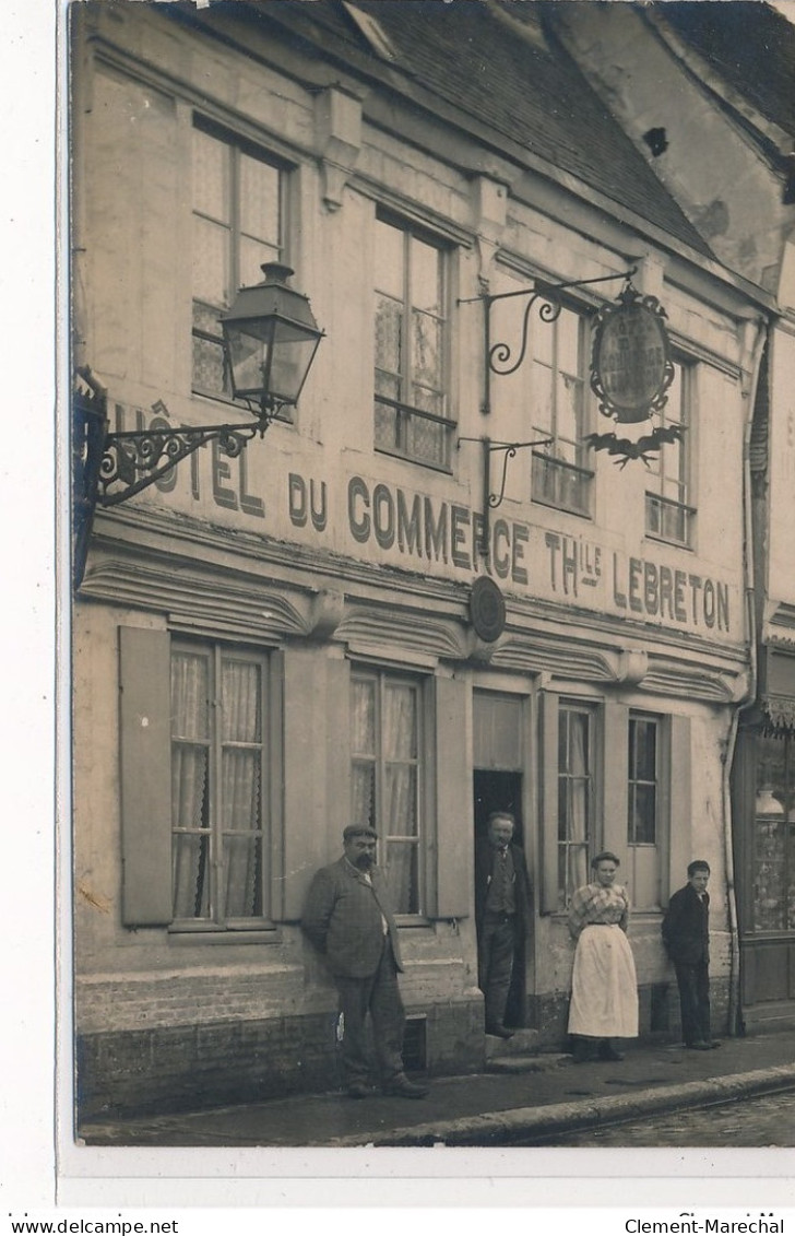 CARTE PHOTO A LOCALISER : Hotel Du Commerce Thlile Lebreton - Tres Bon Etat - Photos