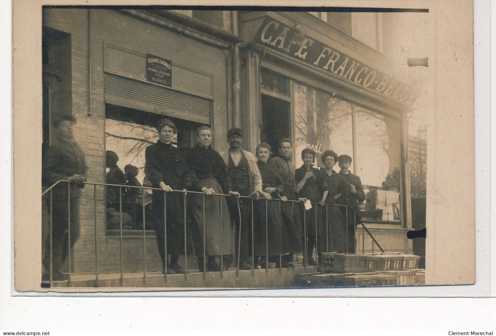 CARTE PHOTO A LOCALISER : Cafe Franco-belge - Tres Bon Etat - Photos