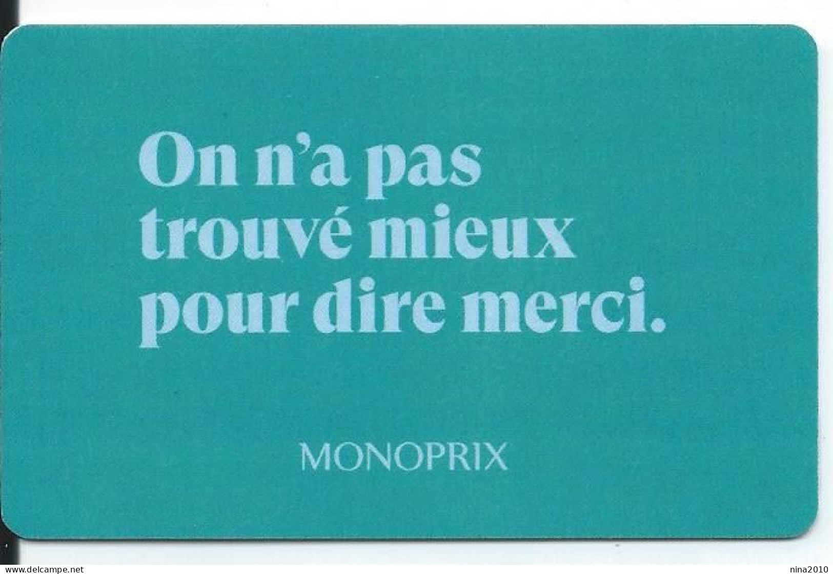 Carte Cadeau - Monoprix  - GIFT CARD /GESCHENKKARTE - Gift Cards