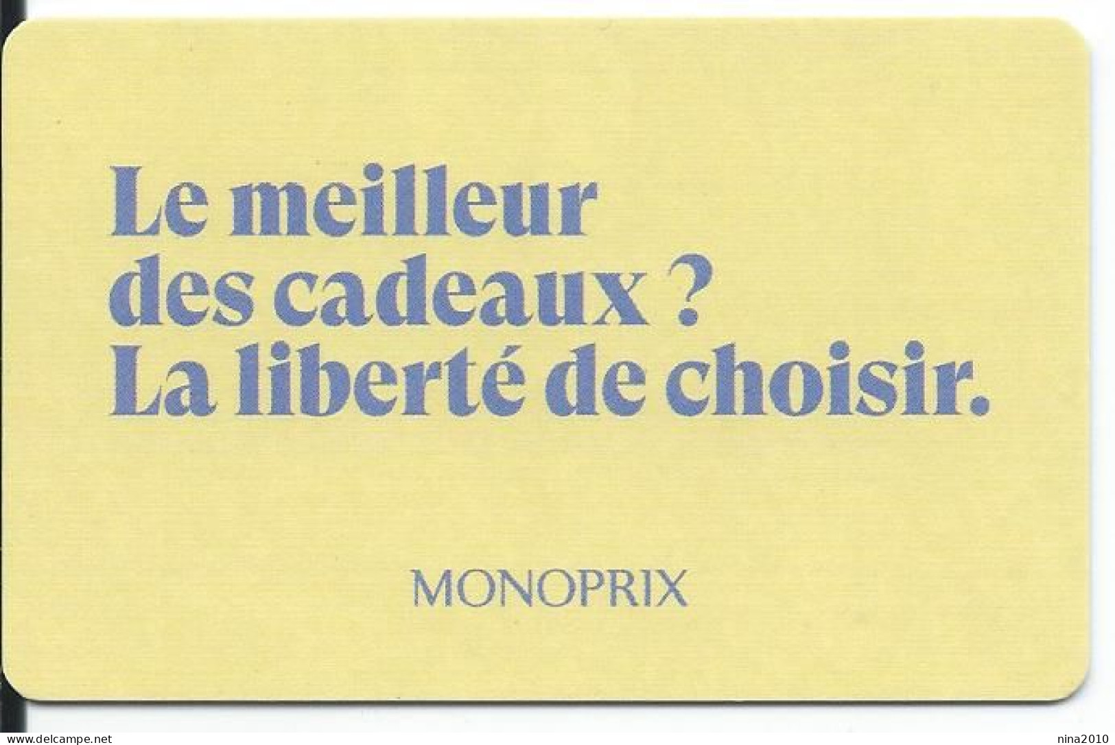 Carte Cadeau - Monoprix  - GIFT CARD /GESCHENKKARTE - Gift Cards
