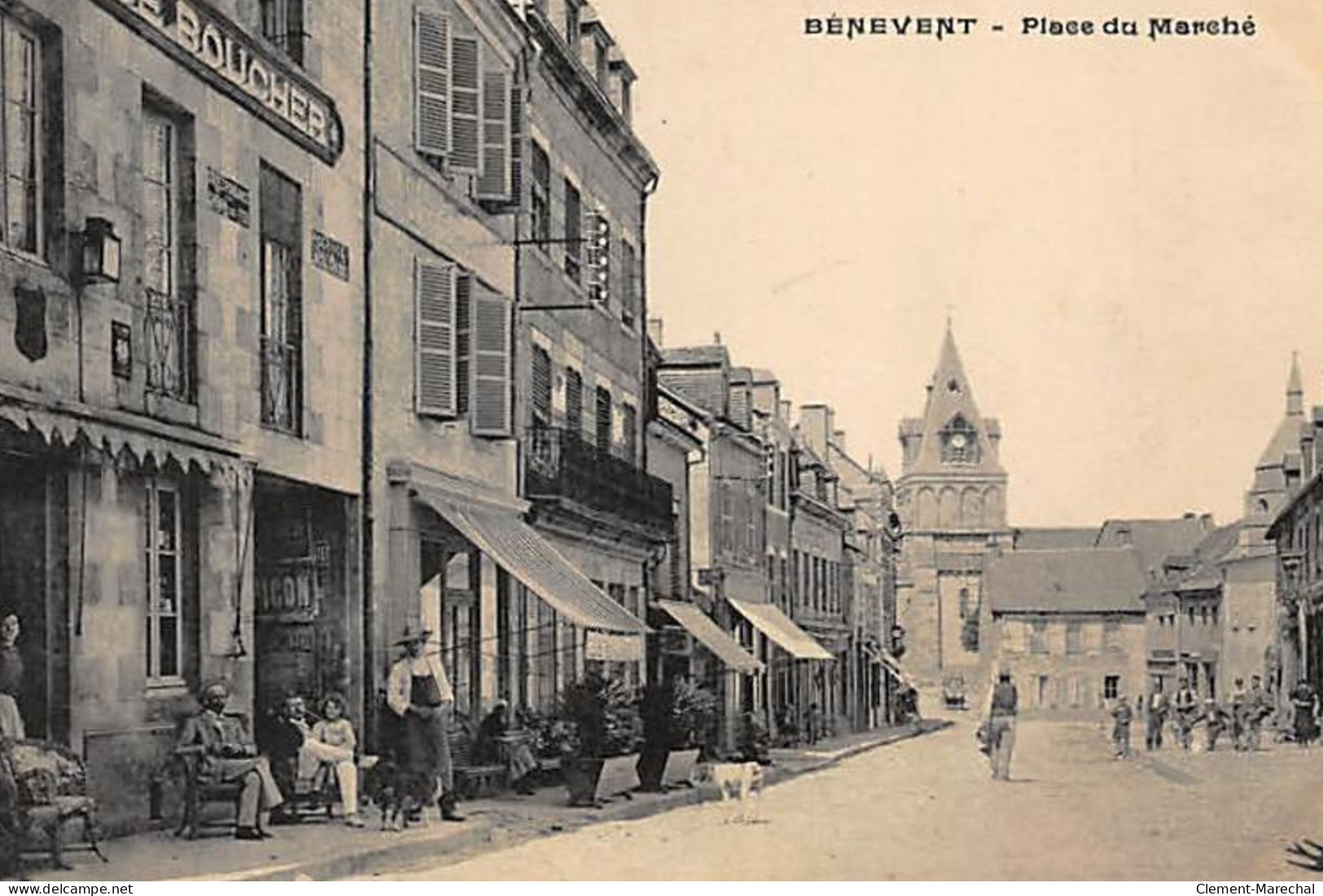 BENEVENT L'ABBAYE : Place Du Marché - Très Bon état - Benevent L'Abbaye