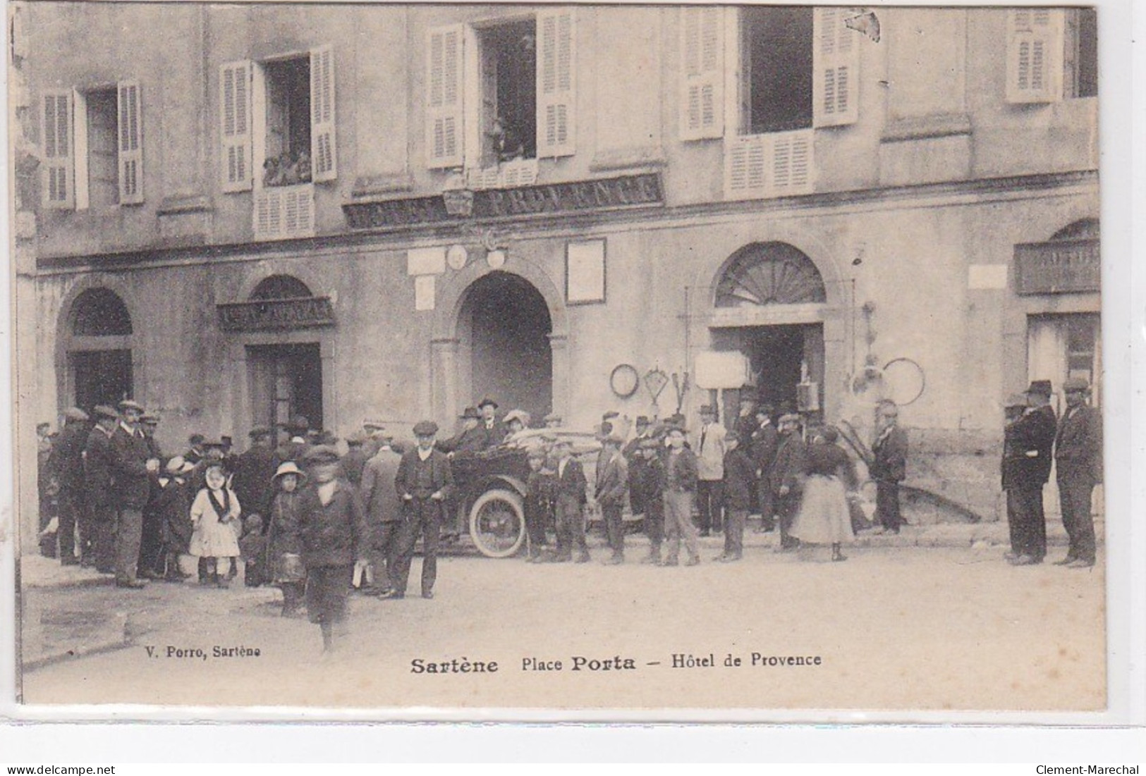 SARTENE : Place Porta - Hotel De Provence - Bon état (un Léger Pli D'angle) - Sartene