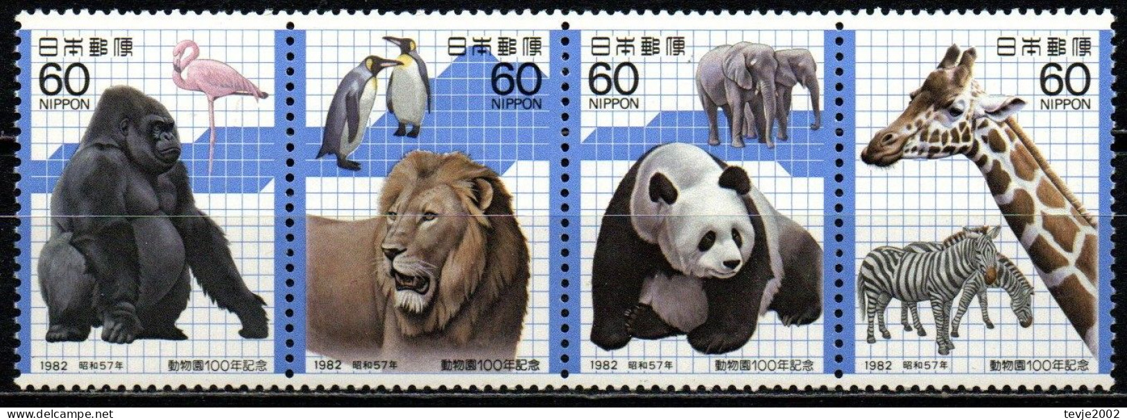 Japan 1982 - Mi.Nr. 1504 - 1507 - Postfrisch MNH - Tiere Animals - Ongebruikt
