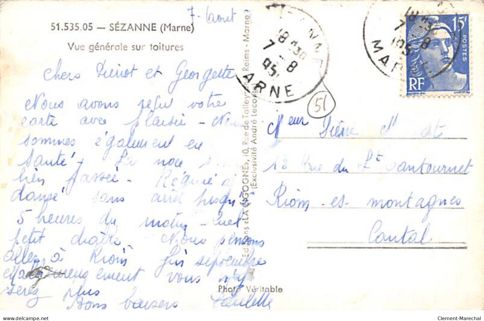 SEZANNE - Vue Générale Sur Toitures - Très Bon état - Sezanne