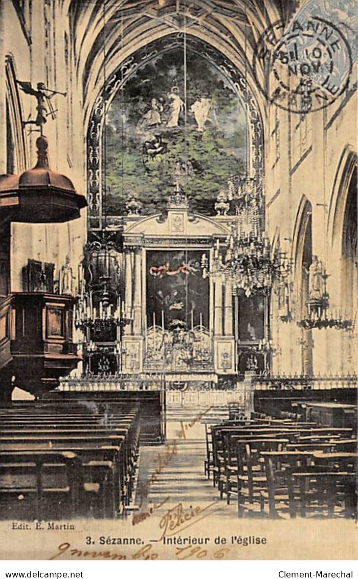 SEZANNE - Intérieur De L'Eglise - Très Bon état - Sezanne