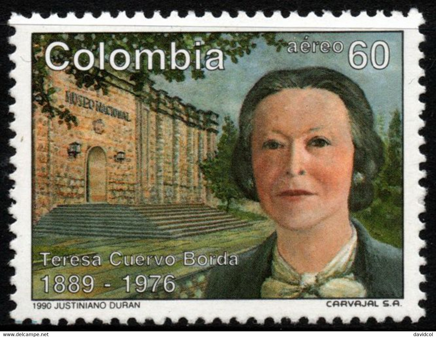 01- KOLUMBIEN - 1990 - MI#:1789 - MNH- TERESA CUERVO BORDA - Kolumbien