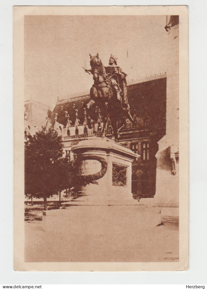 Romania Rumanien Roumanie 1958 Used Postal Stationery Iasi Palatul Culturii Museum Musee Equestrian Monument Statue - Enteros Postales