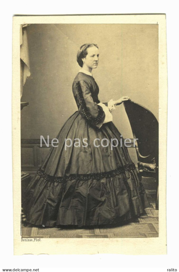 FEMME Vers 1860 CDV Par DENISSE à BORDEAUX - Alte (vor 1900)