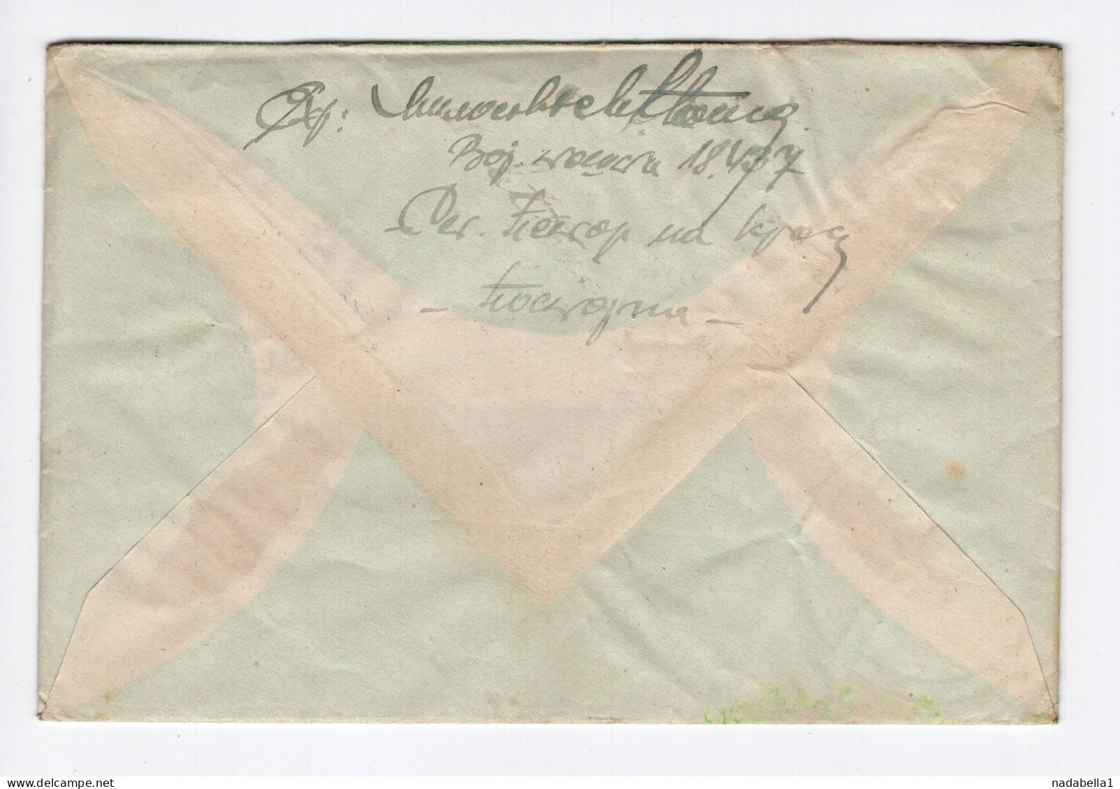 1946. YUGOSLAVIA,SLOVENIA COAST,ISTRIA,VUJA-STT,MILITARY MAIL,WWII,ST. PETER NA KRASU,COVER SENT TO BELGRADE - Lettres & Documents