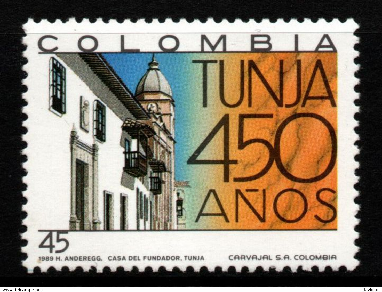 18- KOLUMBIEN - 1989 - MI#:1763 - MNH- TUNJA CITY 450 YEARS - Kolumbien