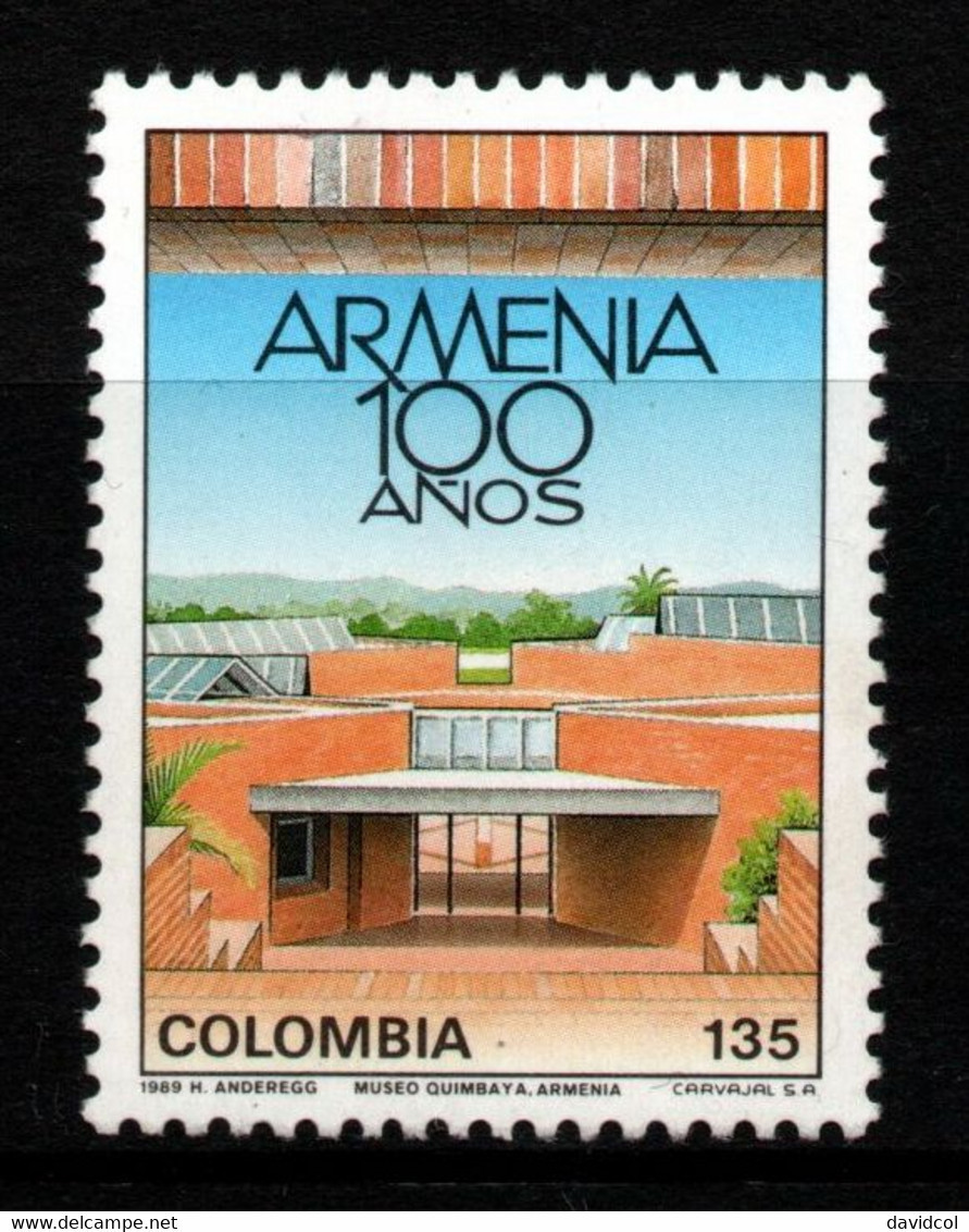19- KOLUMBIEN - 1989 - MI#:1764 - MNH- ARMENIA CITY, 100 YEARS - Colombie