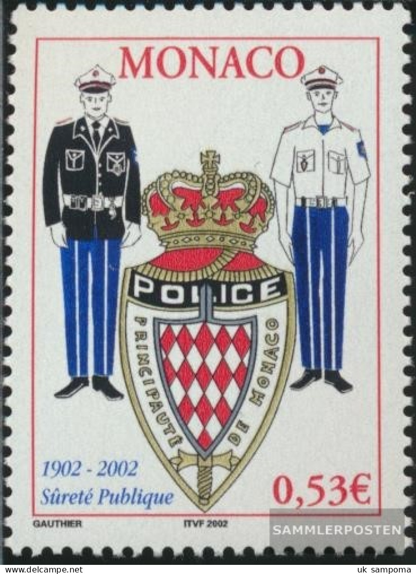 Monaco 2597 (complete Issue) Unmounted Mint / Never Hinged 2002 100 Years Polizeibehörde - Nuovi