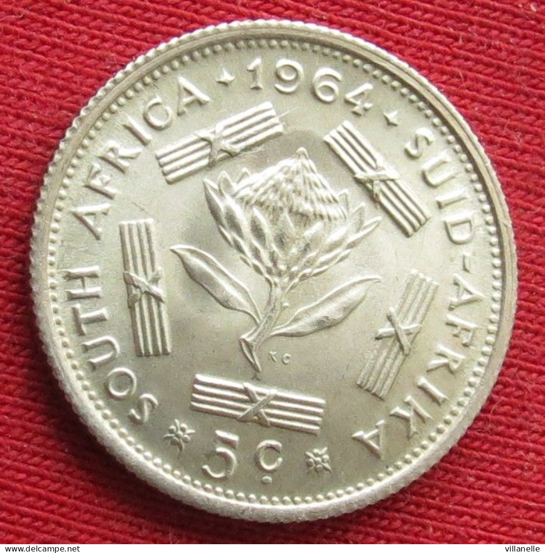 South Africa 5 Cents 1964  Africa Do Sul RSA Afrique Do Sud Afrika   W ºº - Zuid-Afrika