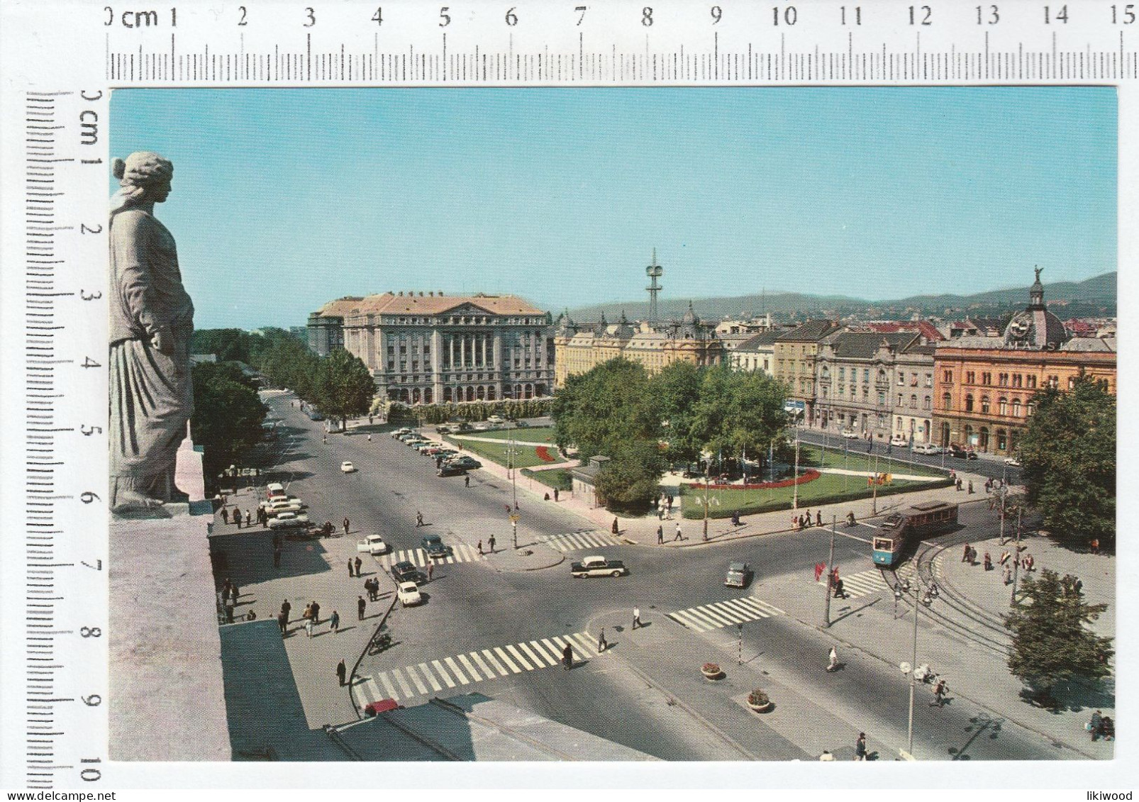 Zagreb - Prostor Pred Glavnim Kolodvorom, Starčevićev Trg - Starčević Square - View From The Station - Kroatië