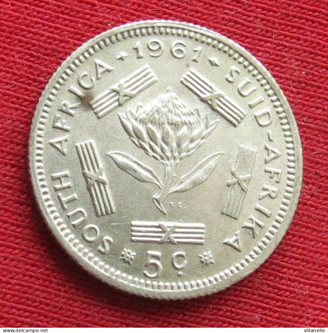 South Africa 5 Cents 1961  Africa Do Sul RSA Afrique Do Sud Afrika   W ºº - Südafrika