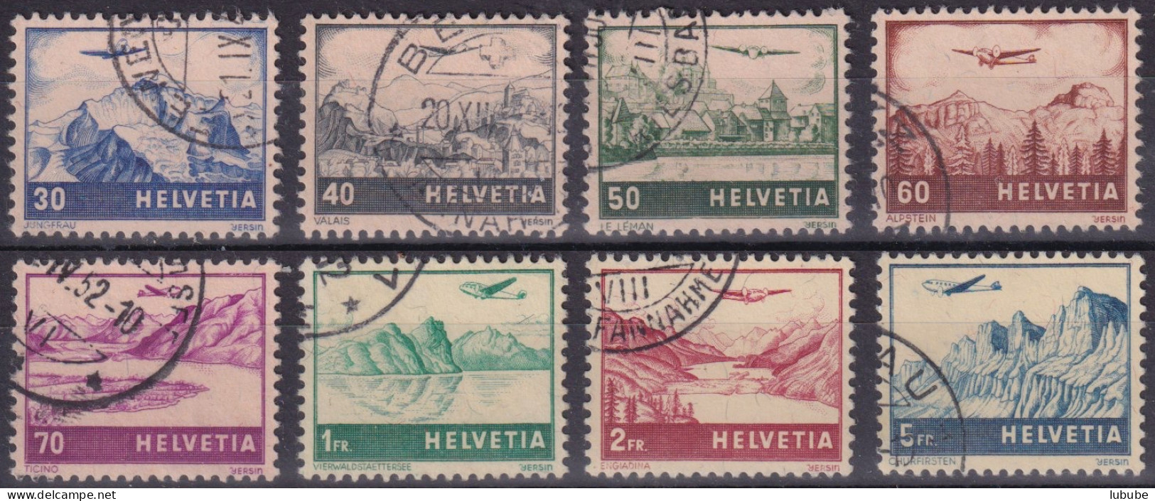 Luftpost Serie  "Landschaften Mit Flugzeugen"        1941 - Used Stamps
