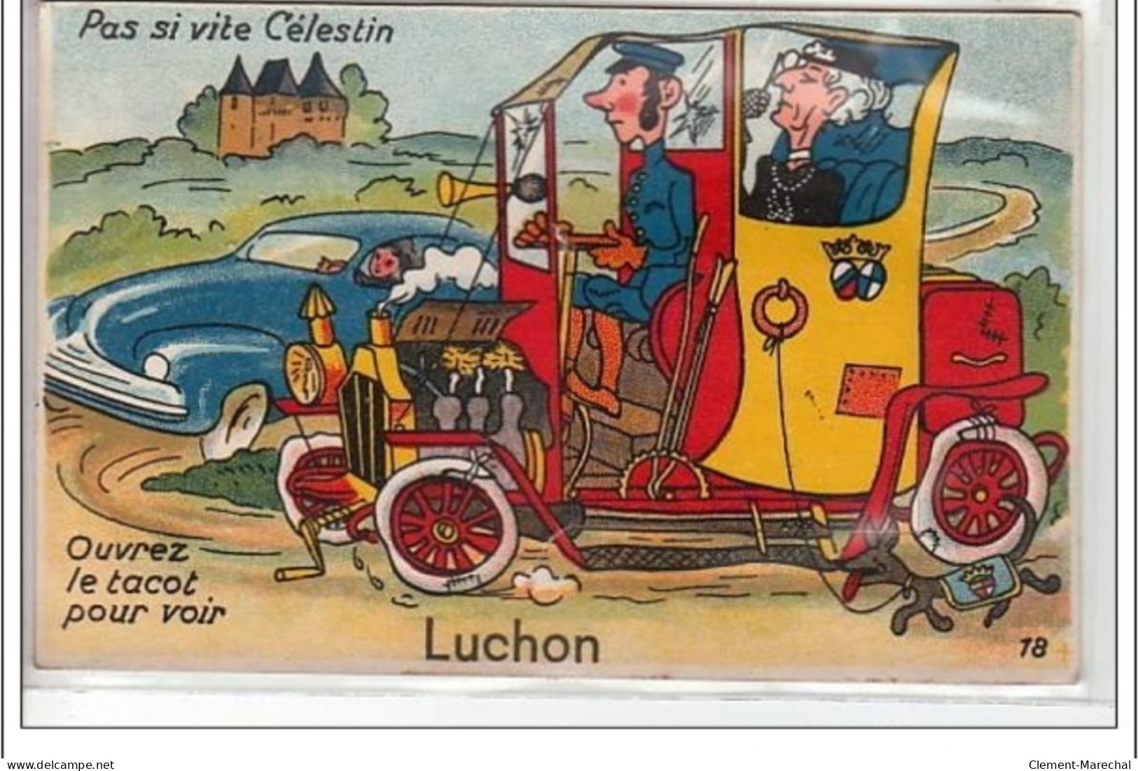 LUCHON - Automobile - Systeme Dépliant - Très Bon état - Luchon