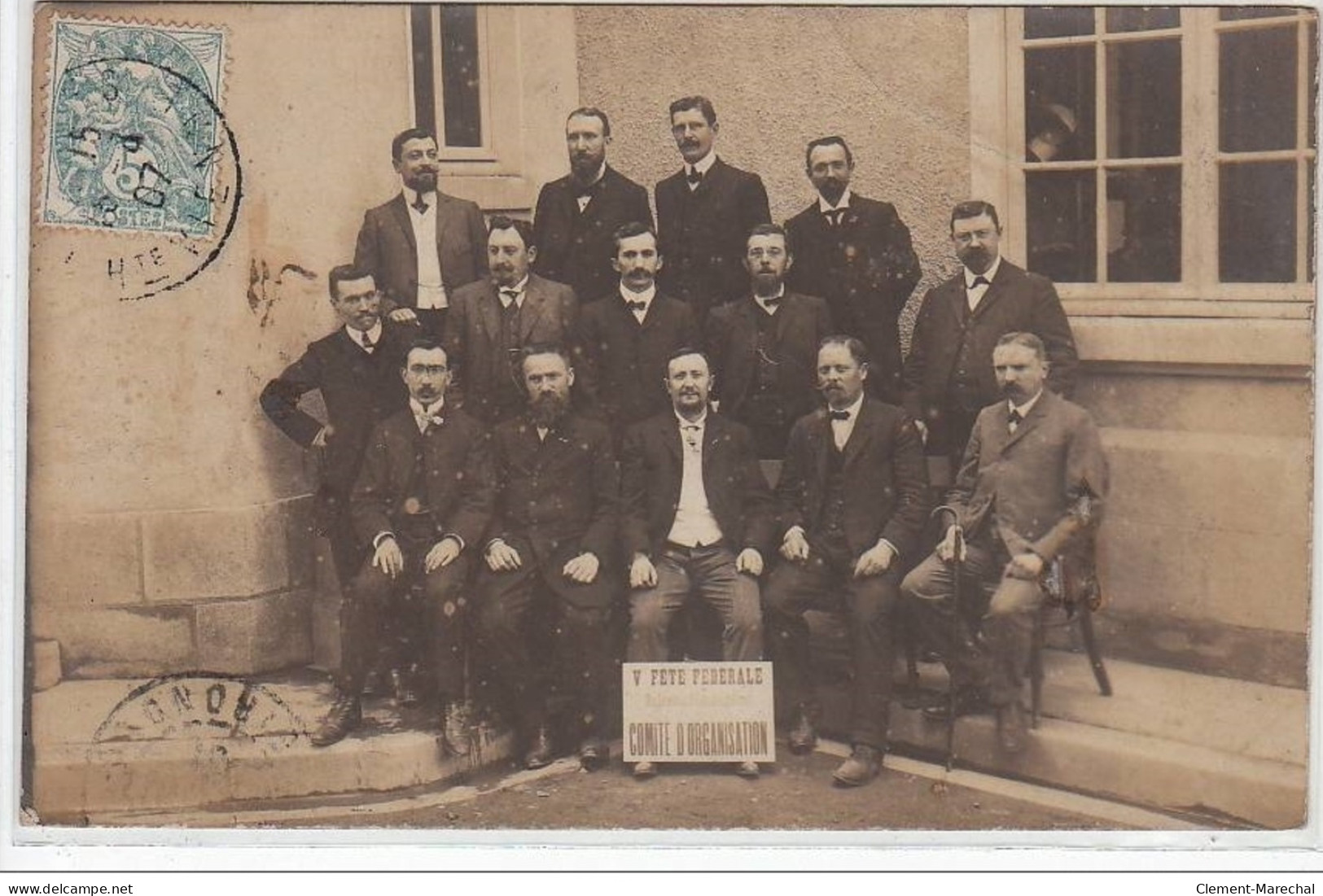 LIMOGES : Carte Photo Du Comité D'organisation De La 5ème Fête Fédérale En 1907  - Très Bon état - Limoges