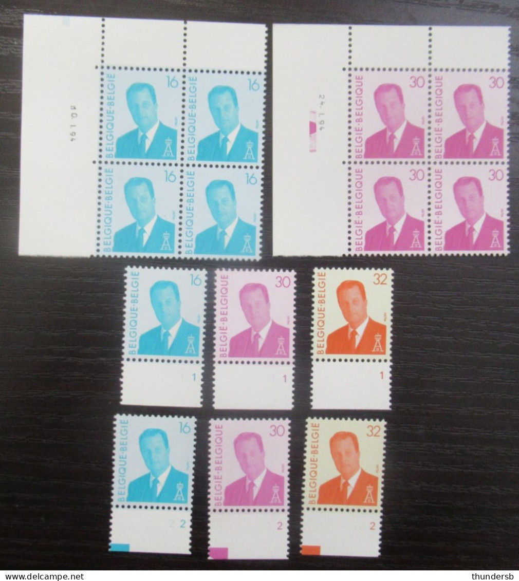 2535/37 'MVTM' - Hoekdatums En Plaatnummers - Postfris ** - 1993-2013 King Albert II (MVTM)