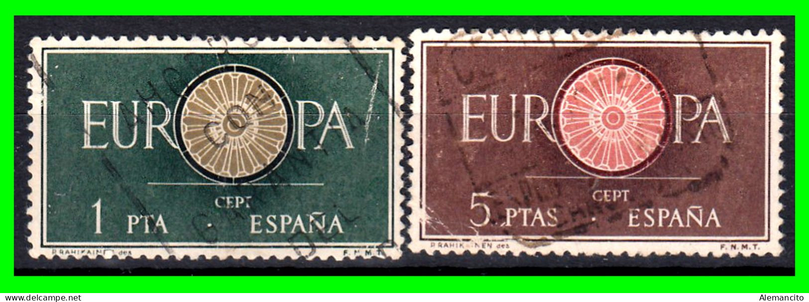 ESPAÑA SELLOS AÑO 1960  - EUROPA CEPT - SERIE - Oblitérés