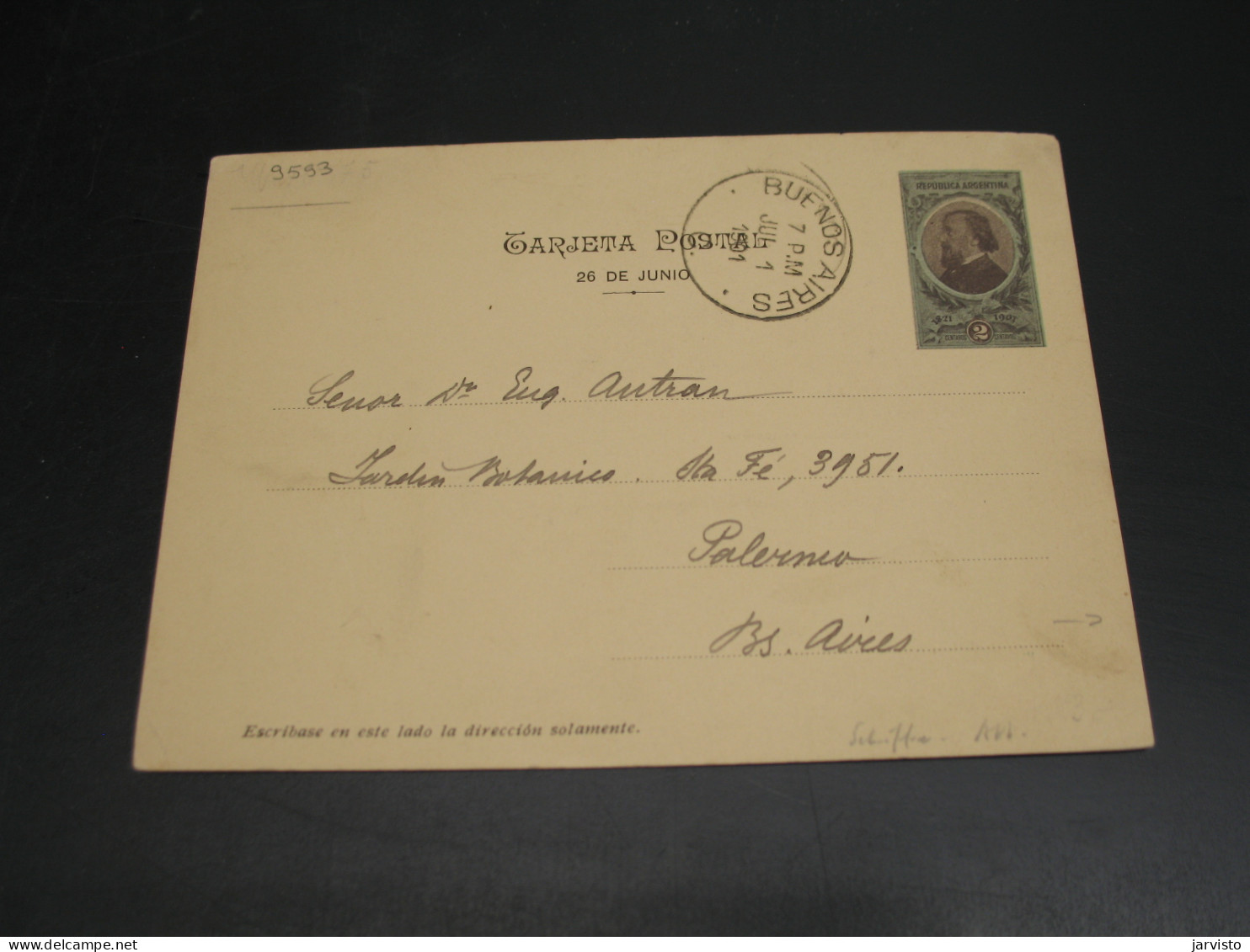 Argentina 1901 Picture Postal Card *9593 - Other & Unclassified