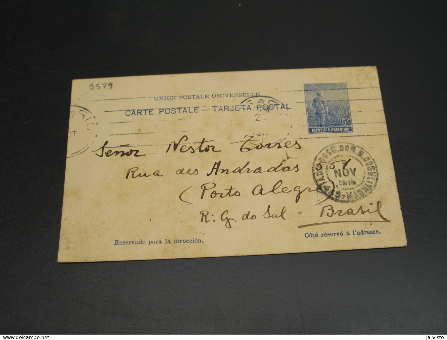 Argentina 1910s Postal Card To Brazil *9579 - Other & Unclassified