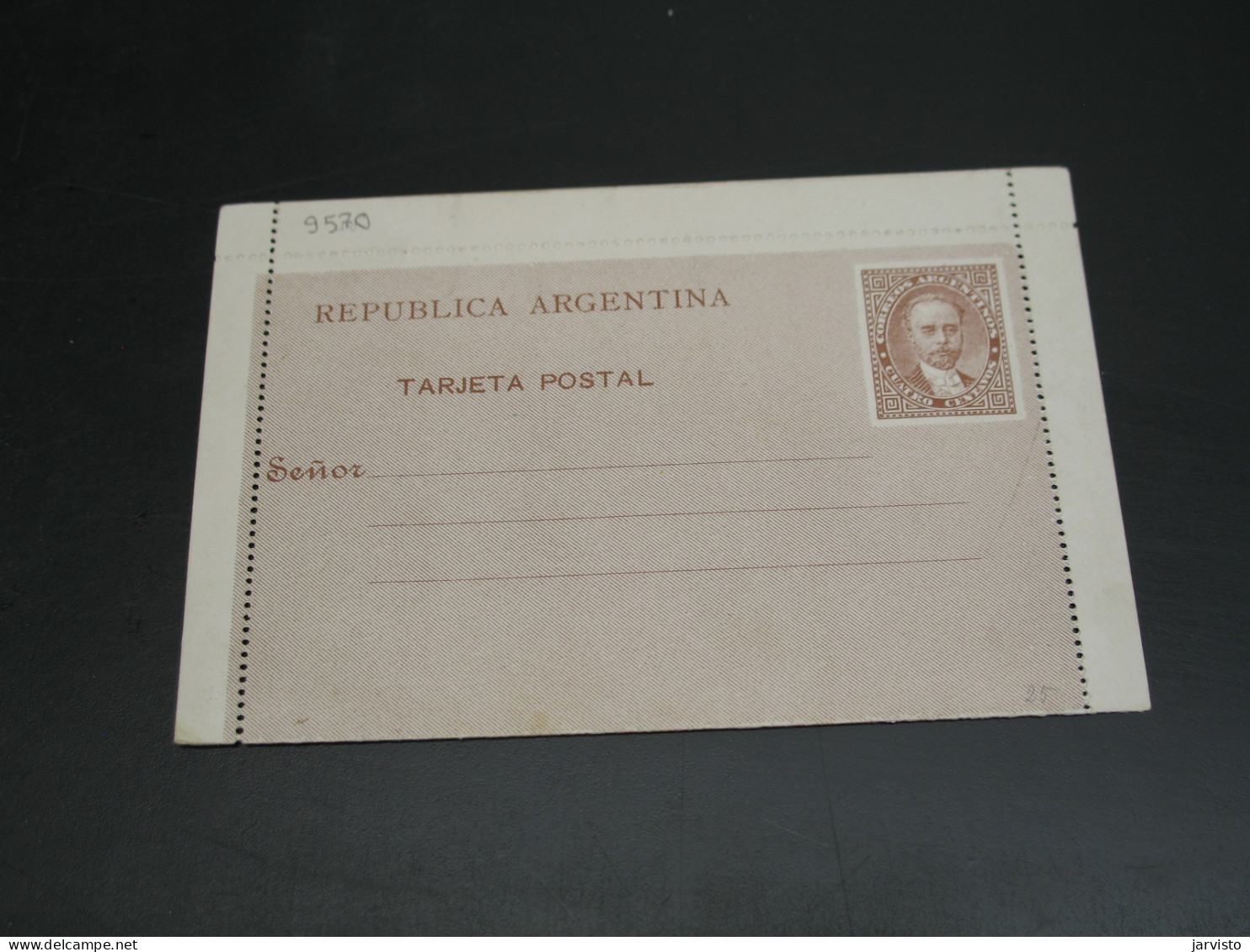 Argentina Mint Letter Card Stuck Close Stains *9570 - Other & Unclassified