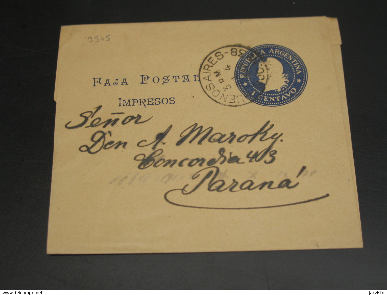 Argentina 1902 Wrapper *9545 - Other & Unclassified