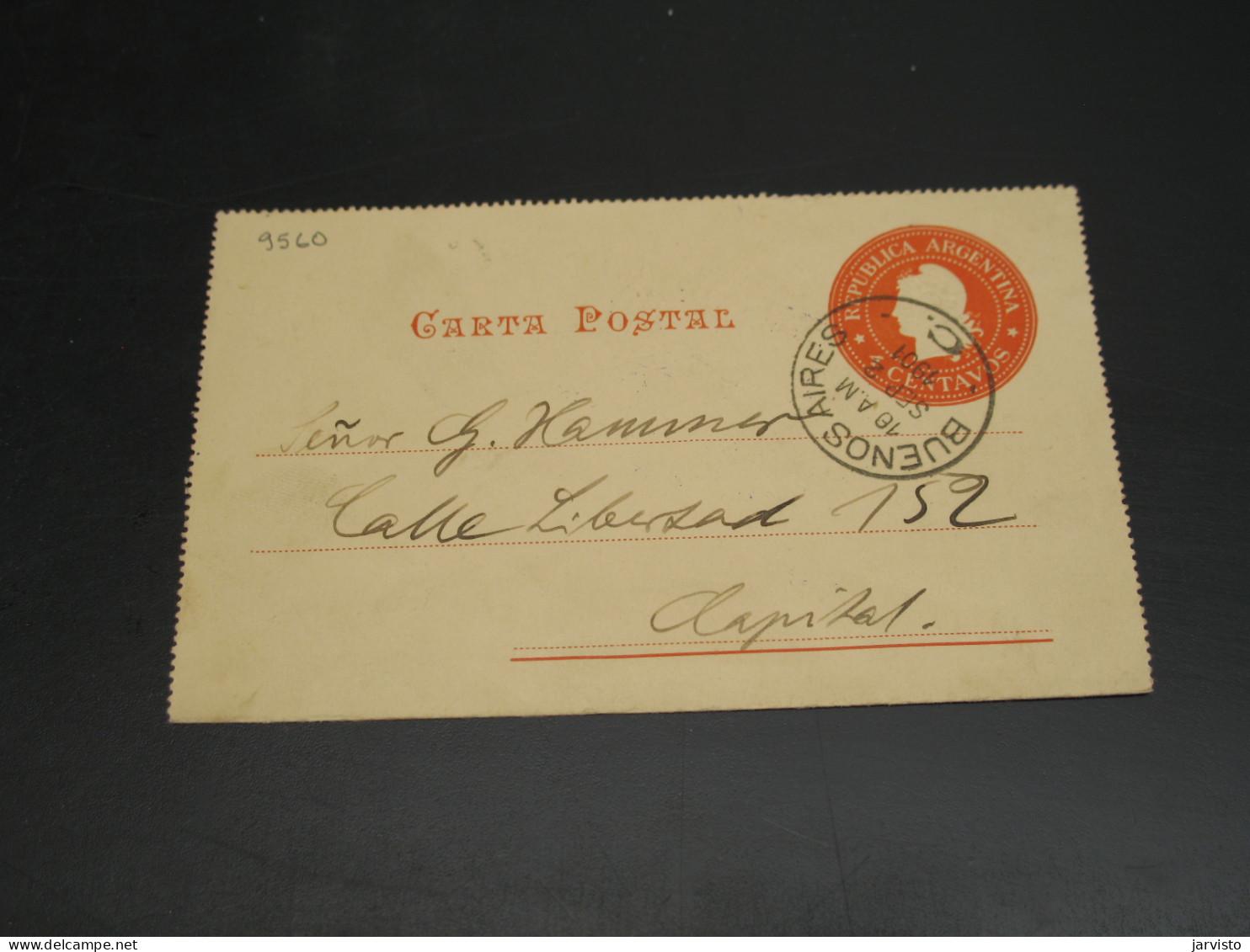 Argentina 1901 Letter Card *9560 - Other & Unclassified