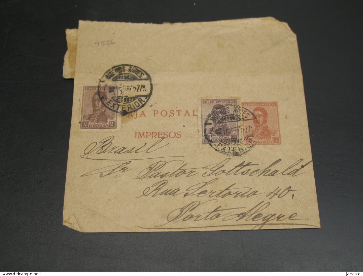 Argentina 1927? Wrapper To Brazil *9526 - Autres & Non Classés