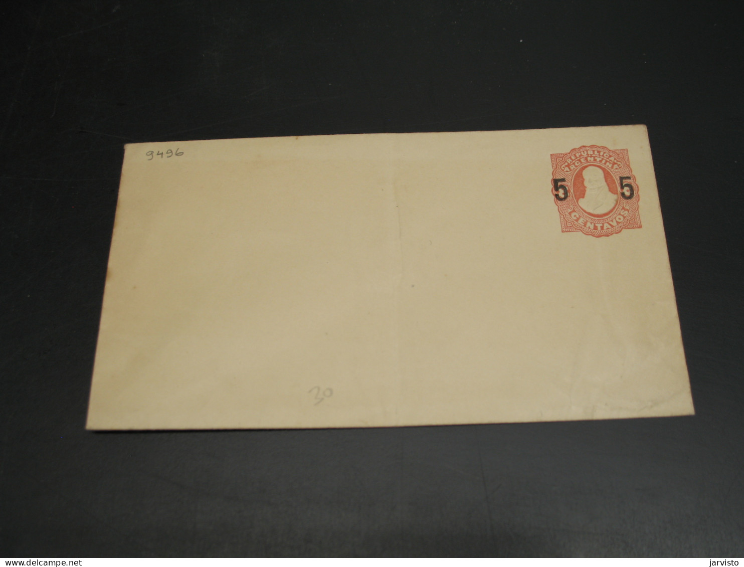 Argentina Mint Stationery Cover Fold Wrinkles Flap Stuck *9496 - Altri & Non Classificati