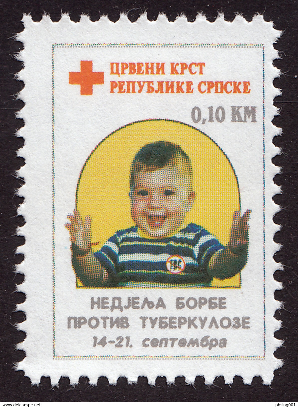 Bosnia Serbia 2000 TBC Red Cross Rotes Kreuz Croix Rouge, Tax Charity Surcharge MNH - Croix-Rouge