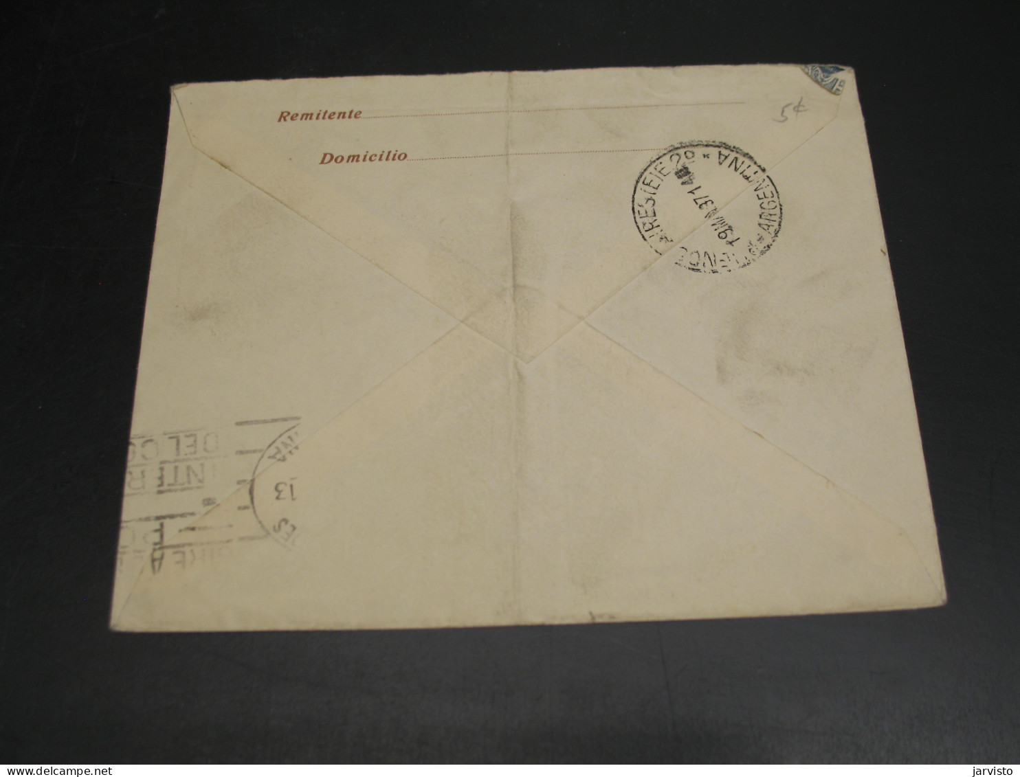 Argentina 1937 Stationery Cover To USA Fold *9481 - Autres & Non Classés