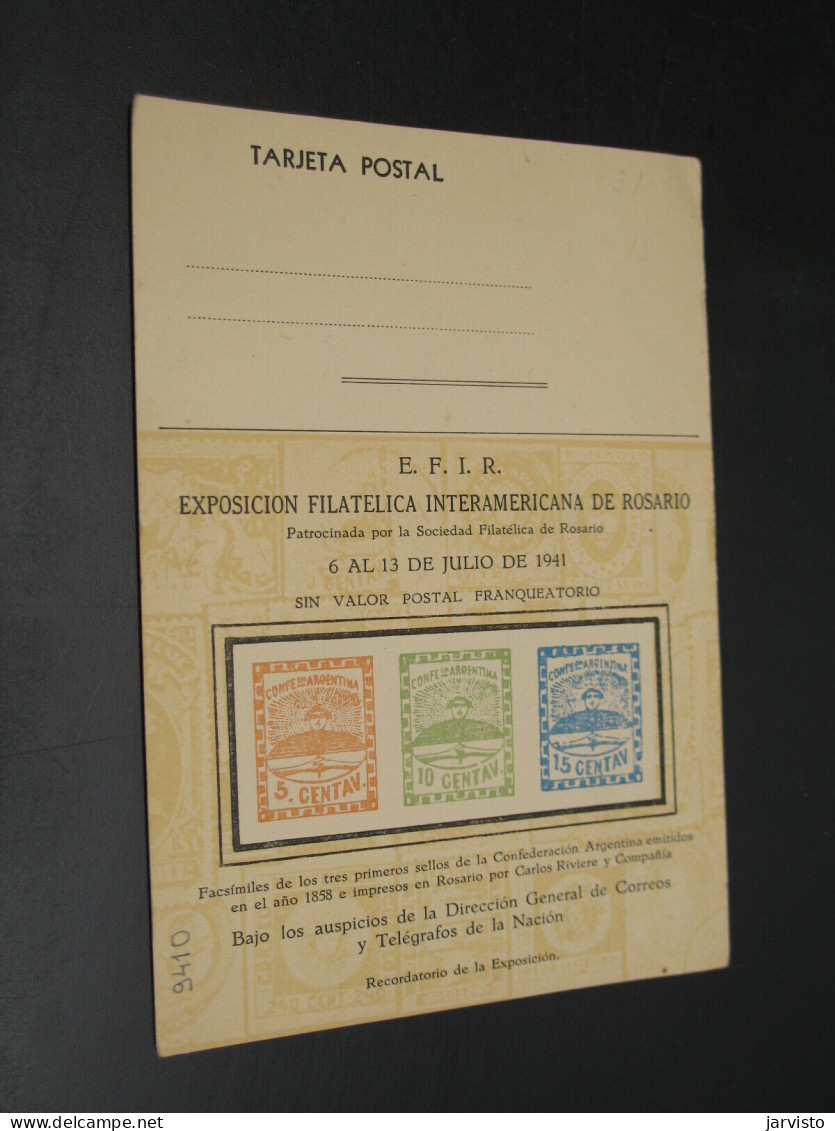 Argentina 1941 Stamp Postcard *9410 - Andere & Zonder Classificatie
