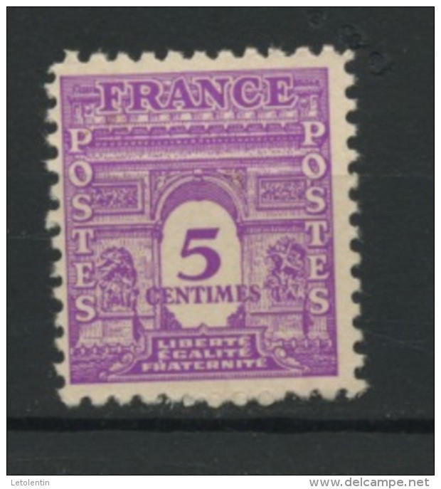 FRANCE - ARC DE TRIOMPHE - N° Yvert 620** - 1944-45 Triomfboog