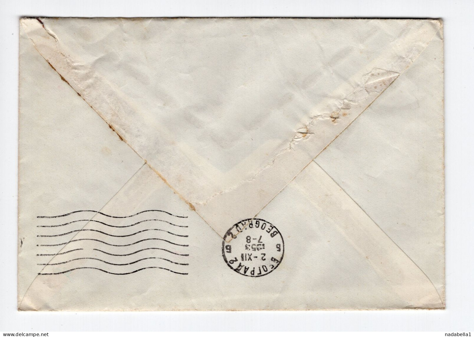 1953. YUGOSLAVIA,SLOVENIA,CERKLJE OB KRKI,15 DIN. STATIONERY COVER SENT TO BELGRADE - Postal Stationery