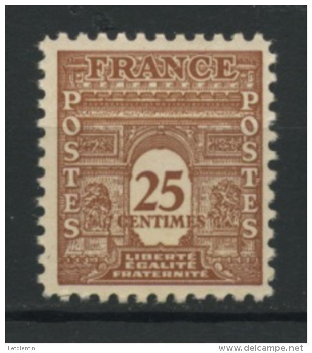 FRANCE - ARC DE TRIOMPHE - N° Yvert 622** - 1944-45 Arco Di Trionfo