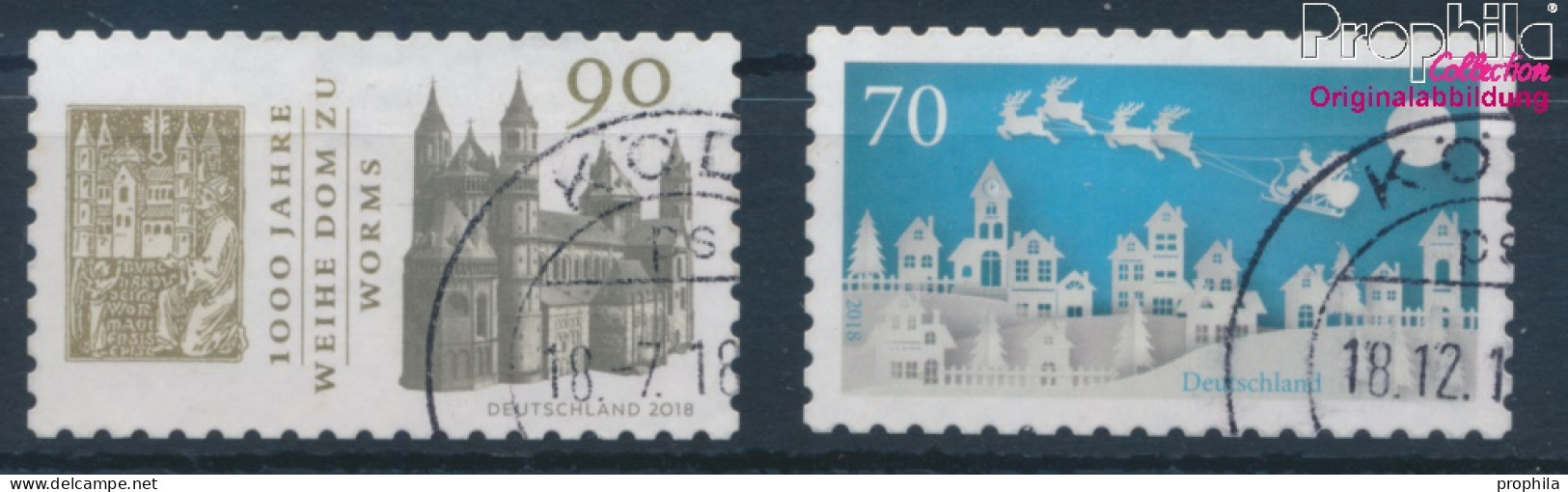 BRD 3398,3423 (kompl.Ausg.) Selbstklebende Ausgaben Gestempelt 2018 Dom Zu Worms (10352035 - Used Stamps