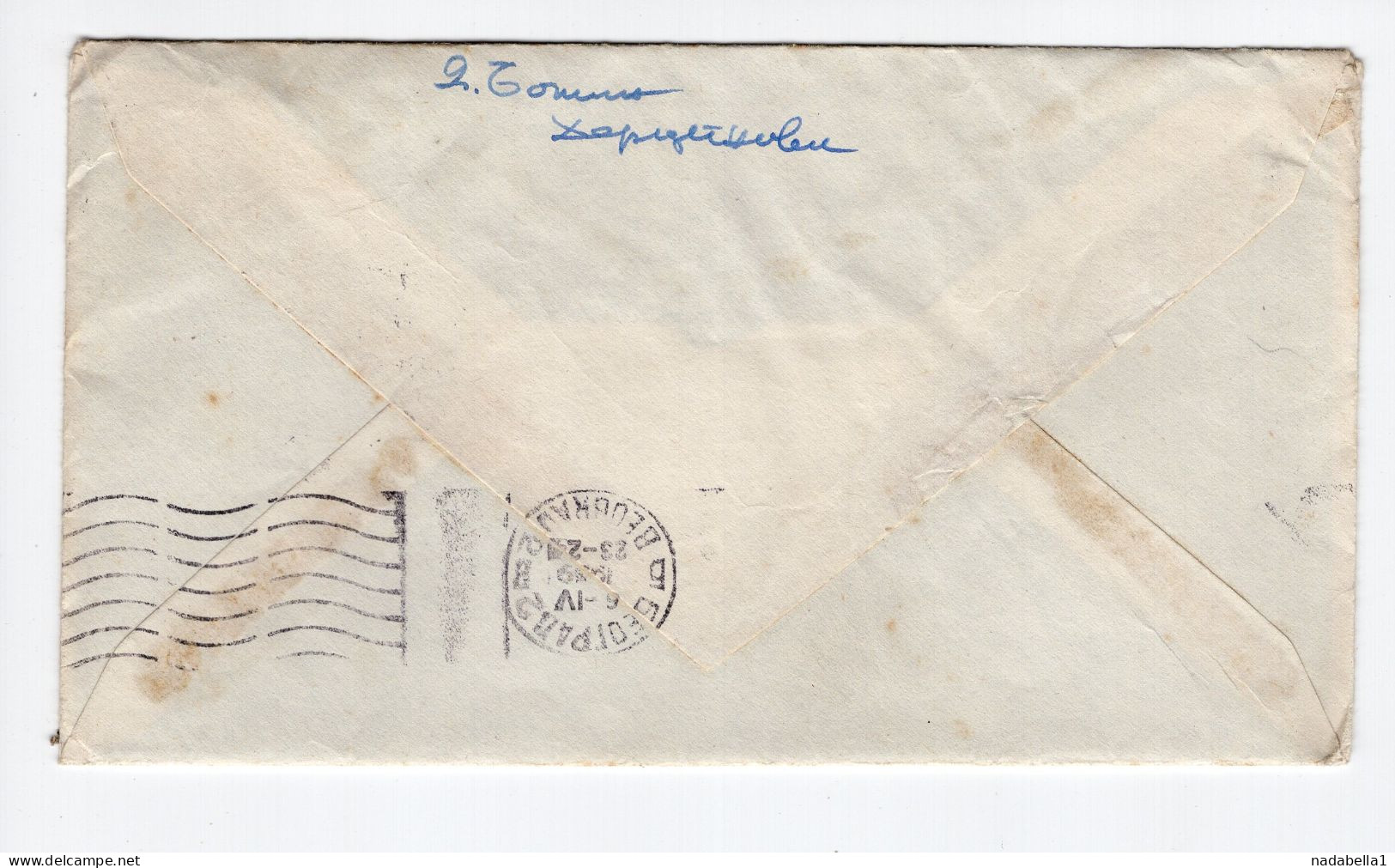 1959. YUGOSLAVIA,MONTENEGRO,HERCEG NOVI,TPO 35 ZELENIKA-SARAJEVO,COVER SENT TO BELGRADE - Covers & Documents