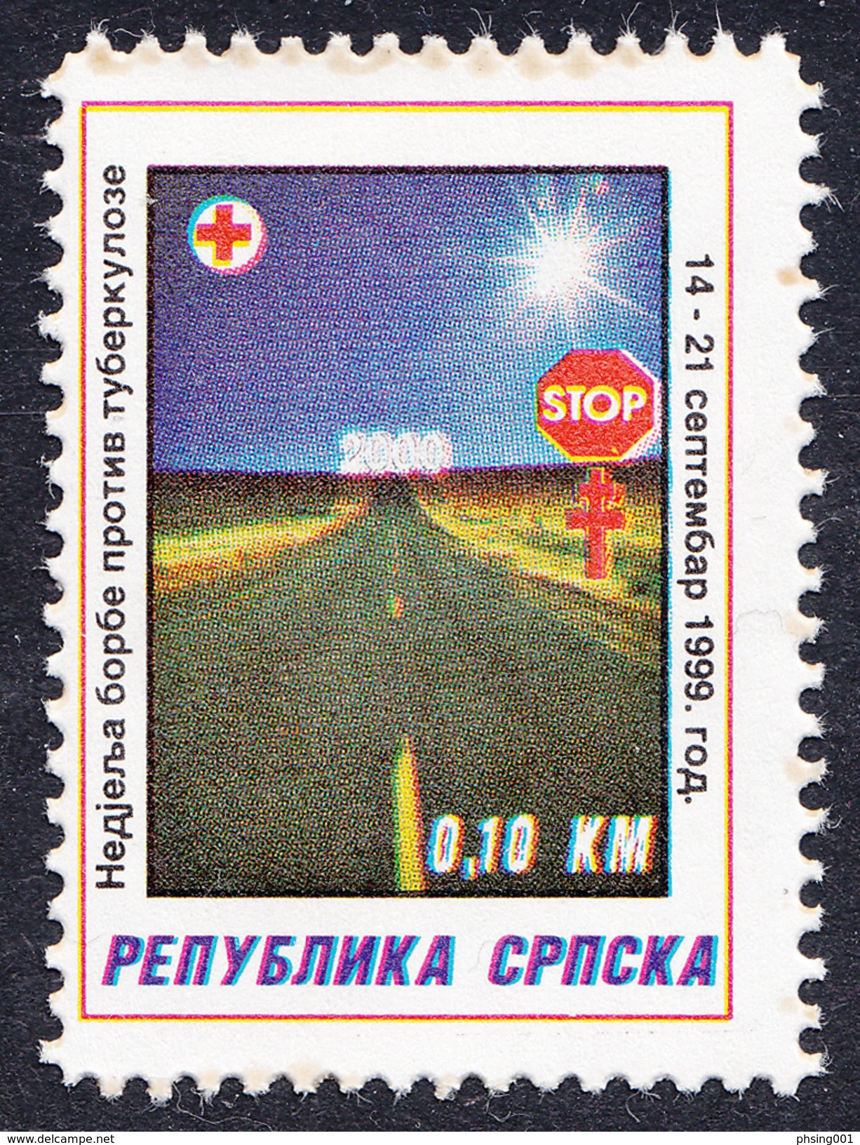 Bosnia Serbia 1999 TBC Red Cross Rotes Kreuz Croix Rouge Tree, Tax Charity Surcharge MNH - Bosnien-Herzegowina